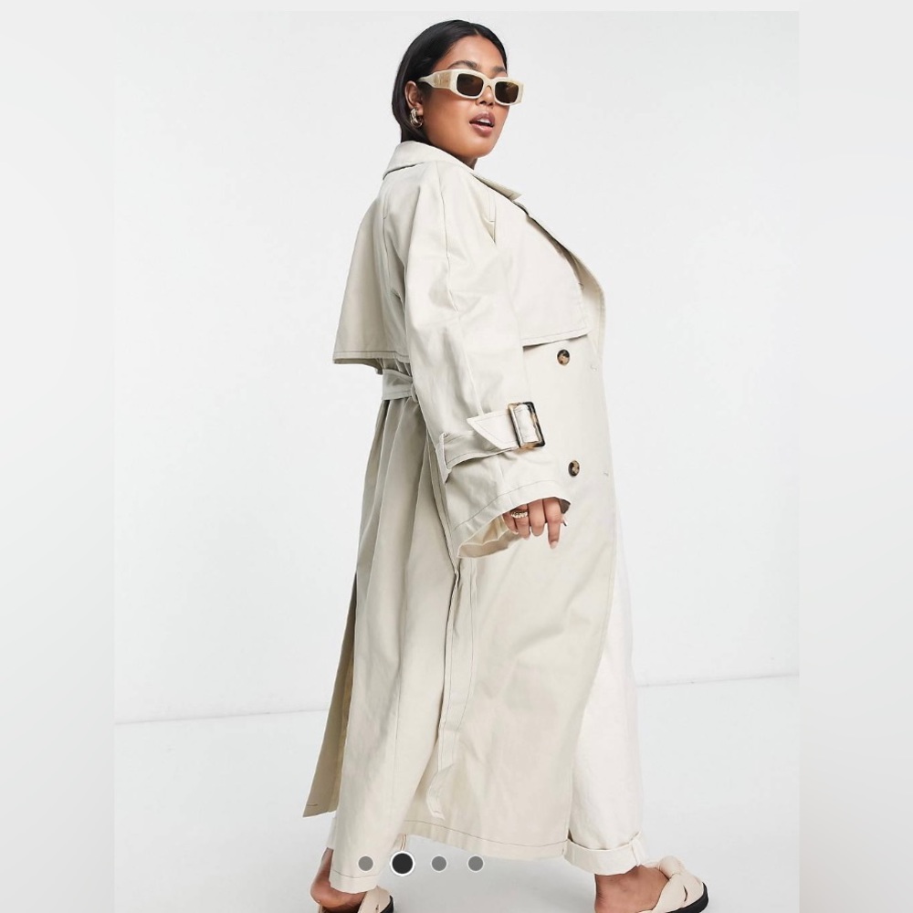 ASOS tan trench coat